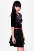 Too Cool For Jewel Black Jeweled Sweater
