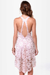 First Anniversary Blush Lace Dress