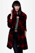 BB Dakota Davida Black Print Coat