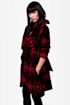 BB Dakota Davida Black Print Coat