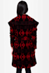 BB Dakota Davida Black Print Coat