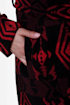 BB Dakota Davida Black Print Coat