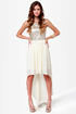 Over the Moon Cream and Gold Dress