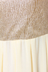 Over the Moon Cream and Gold Dress