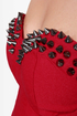 The Empire Spikes Back Studded Red Dress