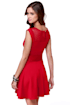 Center Piece Cutout Red Dress