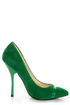 Shoe Republic LA Silva Jade Green Pointed Pumps