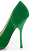 Shoe Republic LA Silva Jade Green Pointed Pumps