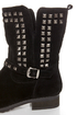 Promise Abigail Black Studded Motorcycle Ankle Boots