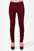 Down for Whatever Burgundy Skinny Pants