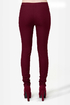 Down for Whatever Burgundy Skinny Pants