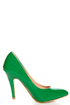 Mixx Rosemary Green Patent Pumps