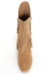 Obsession Rules Hopey Luggage Suede Fringe Wedge Boots