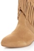 Obsession Rules Hopey Luggage Suede Fringe Wedge Boots