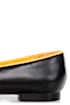 C Label Judy 2 Black and Yellow Smoking Slipper Flats