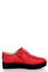 Oxia Burgundy Red Brogue Oxford Platform Creepers