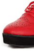 Oxia Burgundy Red Brogue Oxford Platform Creepers