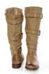 Cowgirl 2 Beige Belted Riding Boots