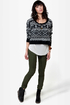 Down for Whatever Olive Green Skinny Pants