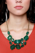 Off to See the Wizard Green Statement Necklace