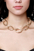 Loop Troupe Gold Chain Collar Necklace