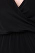 Gridding from Here to Here Cutout Black Dress