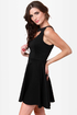 Te Amo Cutout Black Dress