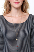 Rosary of Sharon Gold Cross Necklace