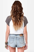 Somedays Lovin' Booty Call Destroyed Jean Shorts
