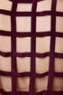 Gridding from Here to Here Cutout Plum Purple Dress