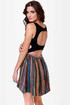 How Bazaar Black Guatemalan Print Dress