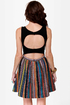 How Bazaar Black Guatemalan Print Dress