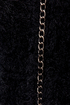 Mink Pink Chain Reaction Fuzzy Black Cardigan Sweater
