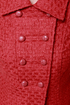 Tulle Cinnabar Rust Red Coat