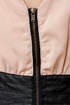 Leather and Lady Black and Beige Vegan Leather Dress