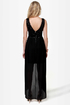Midnight Magic Black Sequin High-Low Dress