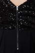 Midnight Magic Black Sequin High-Low Dress