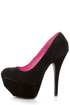 Dollhouse Kammy Black Super Platform Heels