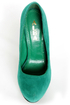 Mystic Sea Green Platform Pumps