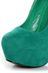 Mystic Sea Green Platform Pumps