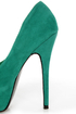 Mystic Sea Green Platform Pumps