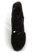 Shelly 4 Black Peep Toe Cutout Booties