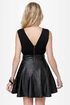 Leather and Lady Black Vegan Leather Dress