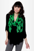 Connect the Dots Green Polka Dot Scarf