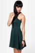Front and Center Dark Green Dress