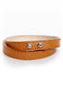Wrist-y Business Tan Leather Wrap Bracelet