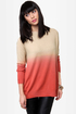 Sunrise, Sunset Beige Ombre Sweater