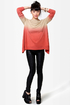 Sunrise, Sunset Beige Ombre Sweater