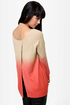 Sunrise, Sunset Beige Ombre Sweater