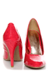 GoMax Ashland 01Z Red Patent Pumps